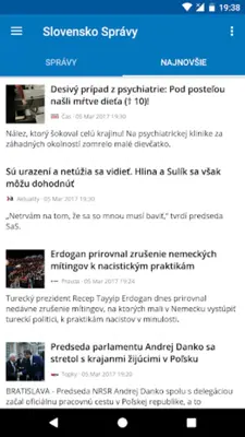 Slovakia News (Správy) android App screenshot 17